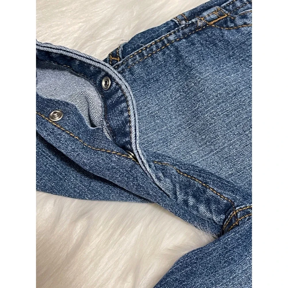 OshKosh B'Gosh Blue Denim Toddler Overalls Kids Size 24M Vestbak EST 1895 Used